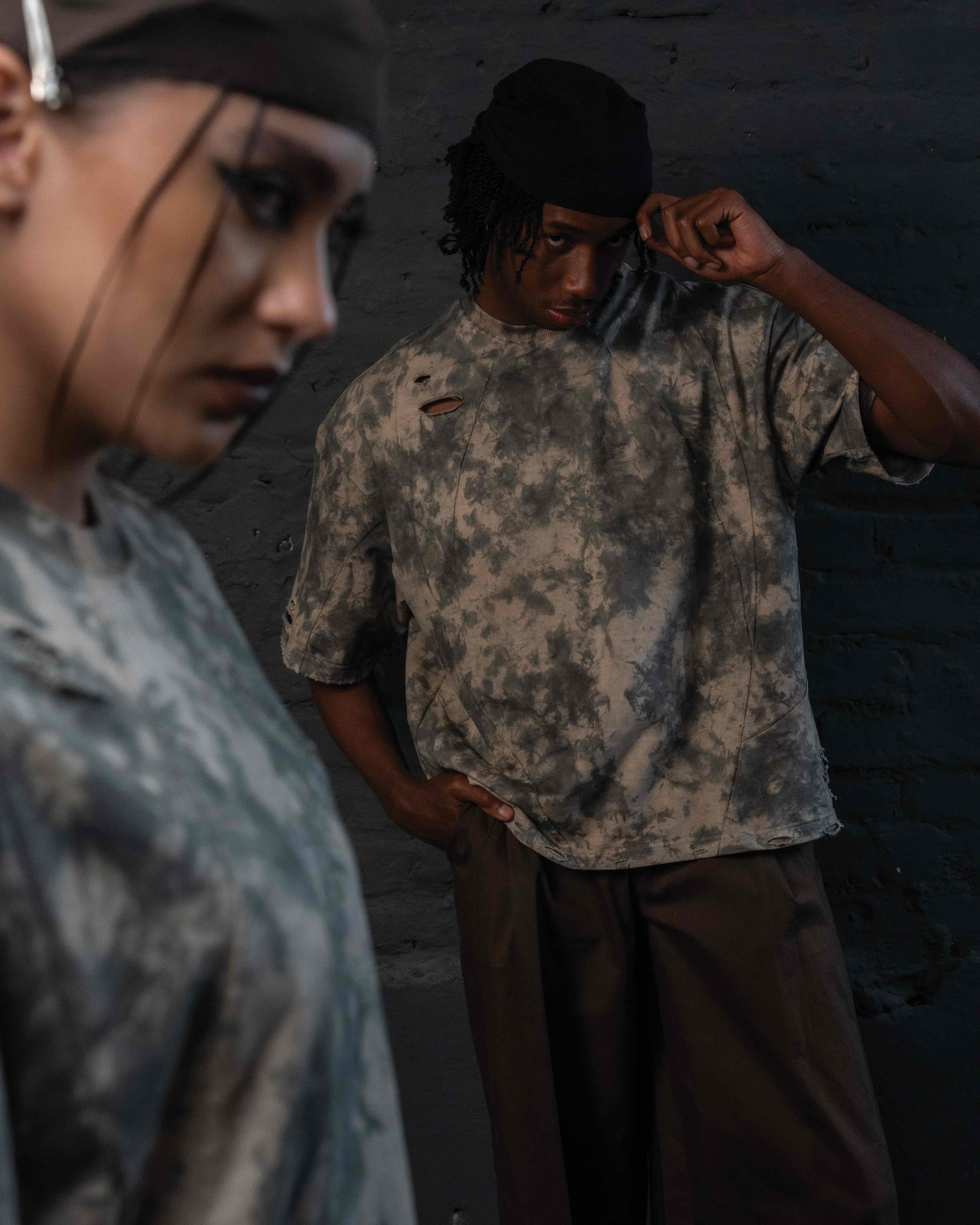 Oversized relaxed fit of GRAINDUST RAW TEE heavyweight streetwear t shirt