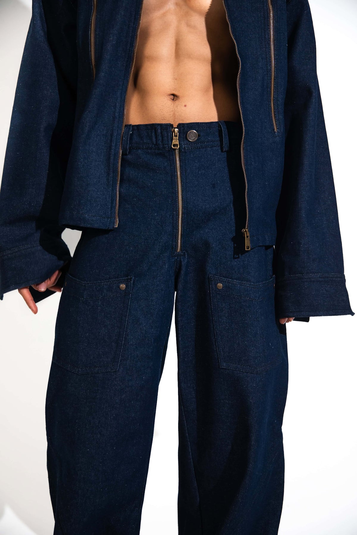 Oversized Blue Denim Jacket, Casual Style with Trendy Fit premium look