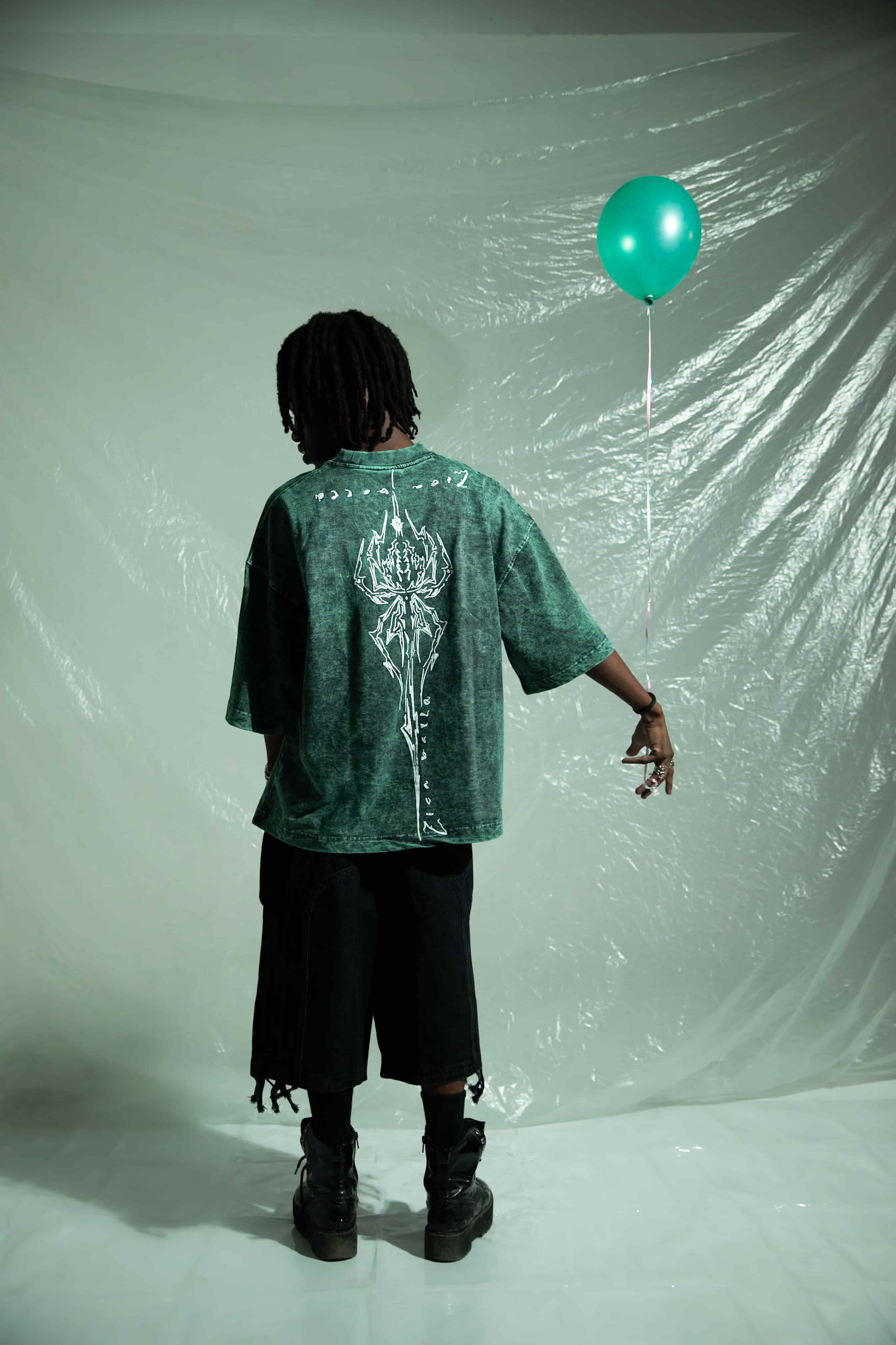Oversized Green Graphic T-Shirt | Premium Streetwear Tee | Zica Bella